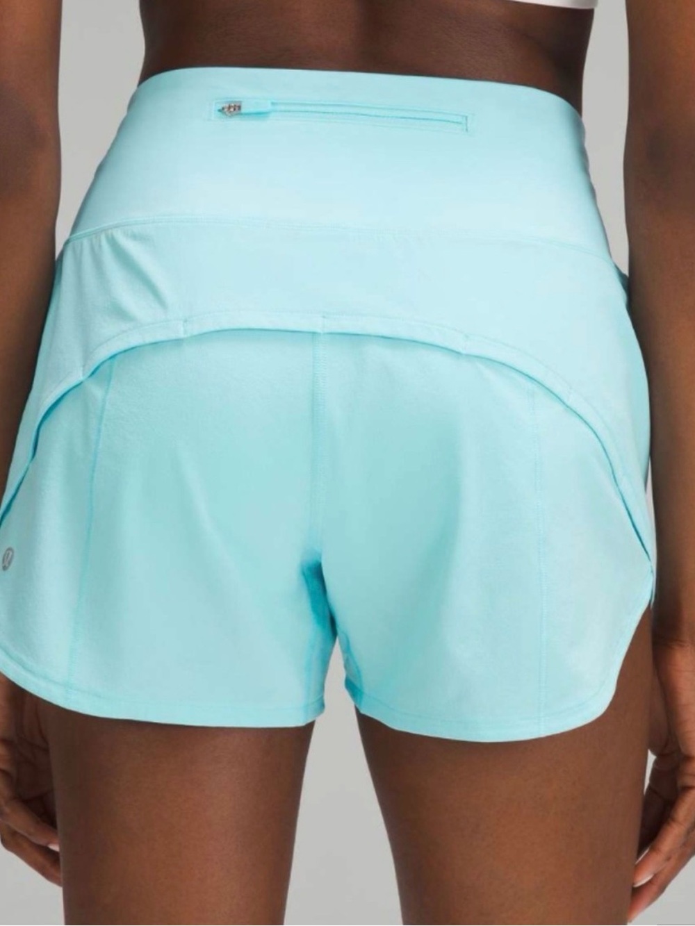 New nwot Lululemon Speed Up High-Rise Shorts Cyan Blue 4